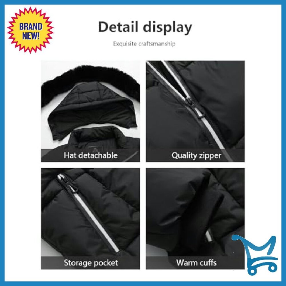 Plus Size Winter Down Alternative Puffer Jacket W… - image 6